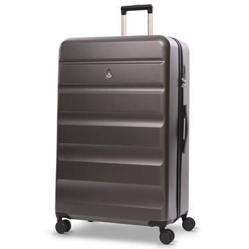 Aerolite Extra Large XL 32" 144L Lightweight ABS Hard Shell Suitcase, 4 Dual Wheel Spinner, TSA Lock, Heavy-Duty Check-In Travel Luggage - Charcoal